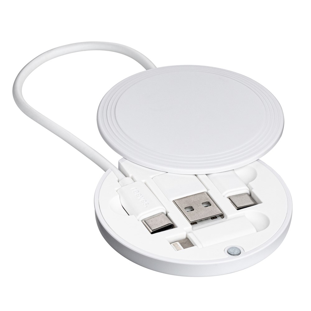 4 in 1 Laadkabel REEVES-CONVERTICS COLOR - Wit / Wit