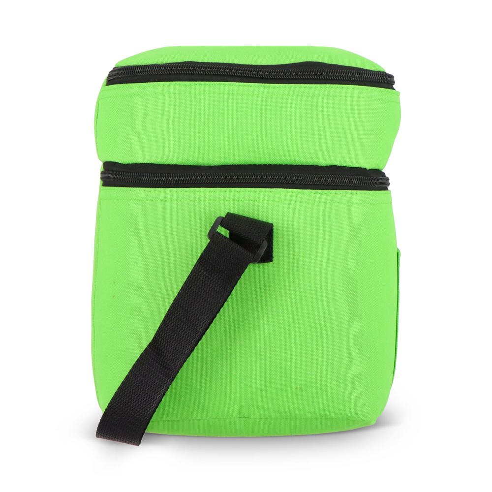 R-PET 600D koeltas met dubbele compartimenten, 30 x 20 x 24 cm, 12L