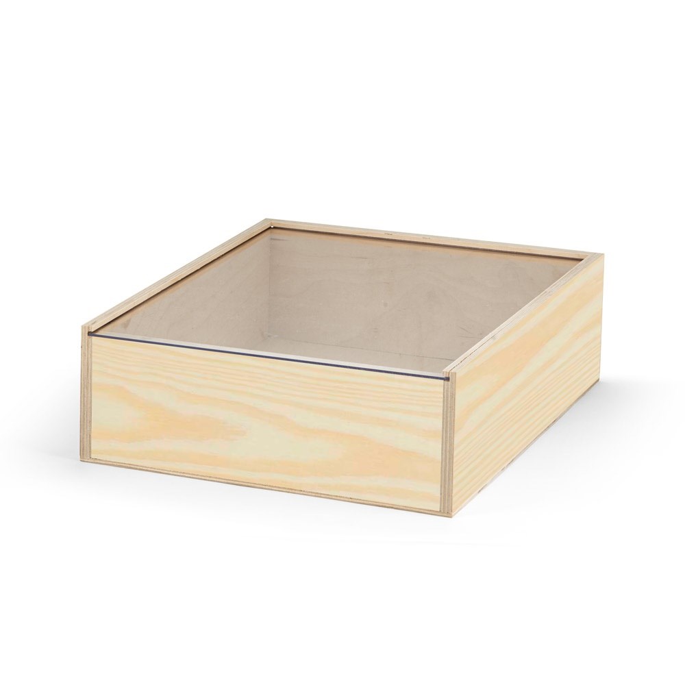 BOXIE CLEAR L. Houten doos L