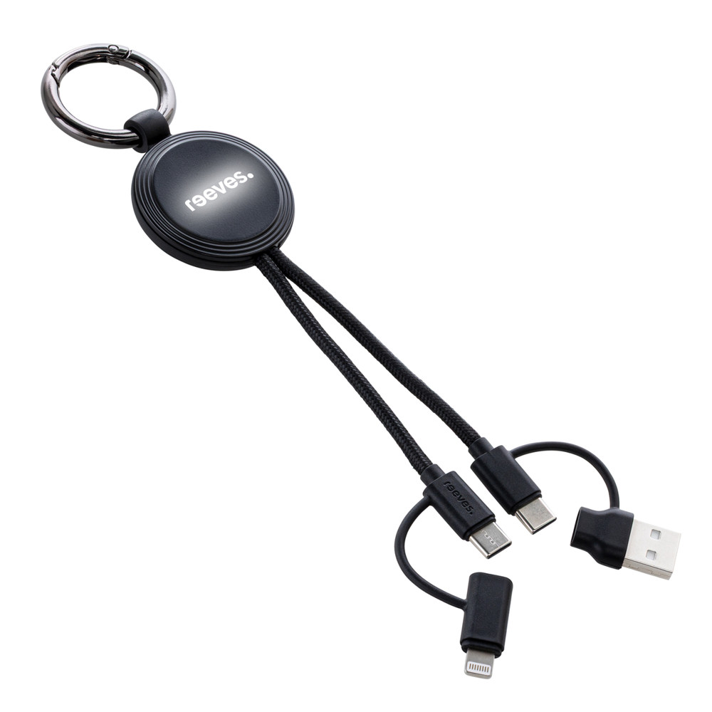 4-in-1 oplaadkabel met licht REEVES-CONVERTICS LIGHT UP