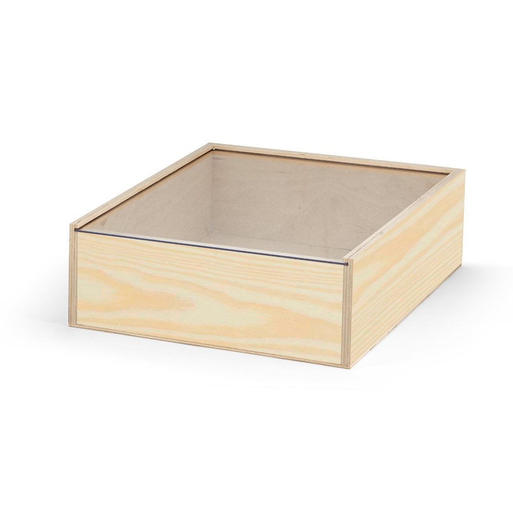 BOXIE CLEAR L. Houten doos L