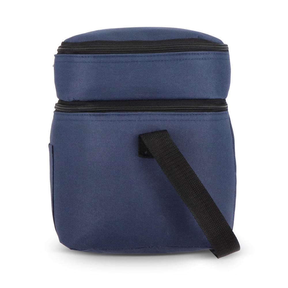 R-PET 600D koeltas met dubbele compartimenten, 30 x 20 x 24 cm, 12L