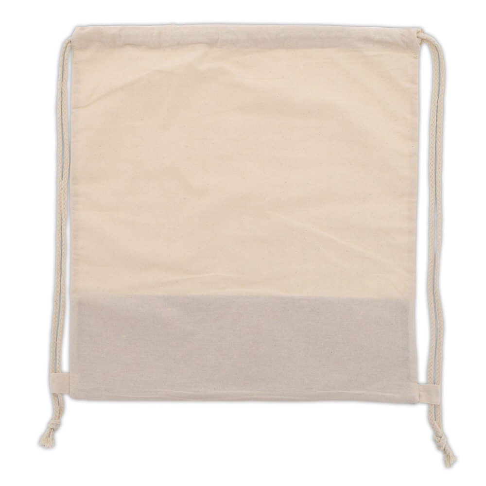 Trekkoord rugzak Kurk met katoenen koord 38x41cm