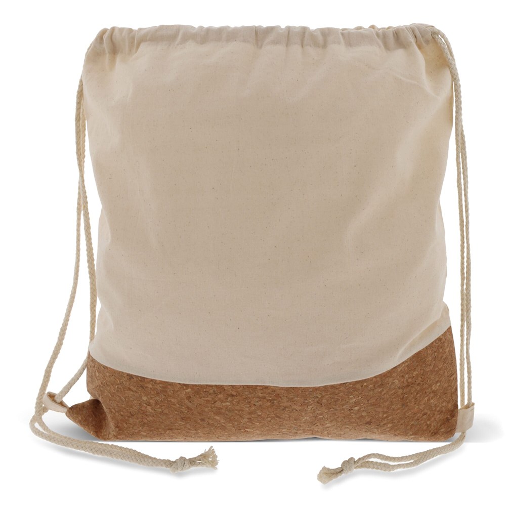 Trekkoord rugzak Kurk met katoenen koord 38x41cm