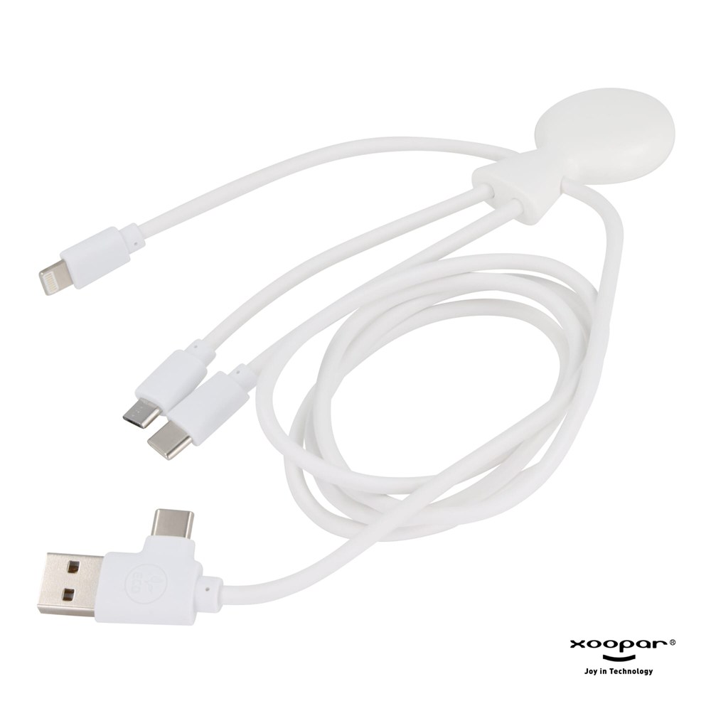 3199 | Xoopar Mr. Bio Powerbank and Cable pack 7000mAh - Wit