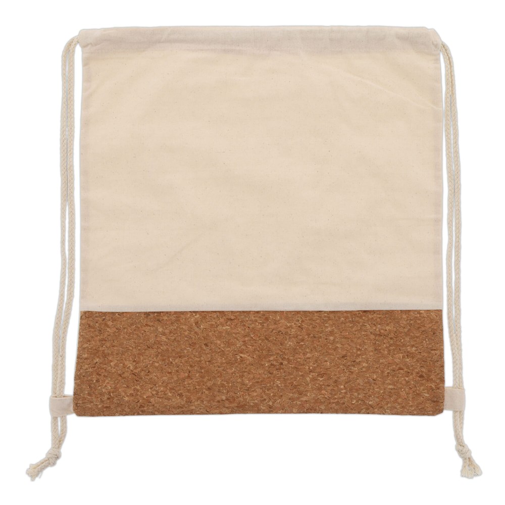 Trekkoord rugzak Kurk met katoenen koord 38x41cm