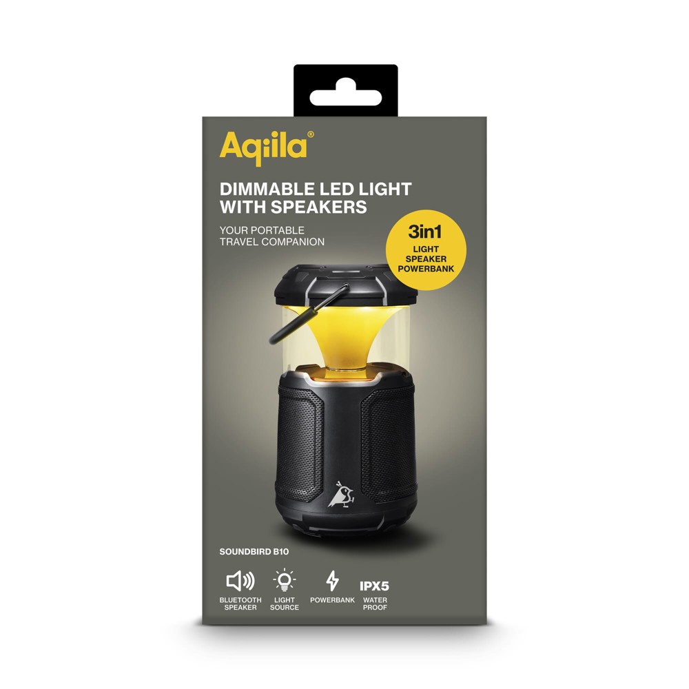 Aqiila Soundbird B10 Bluetooth Speaker met Lamp en Powerbank