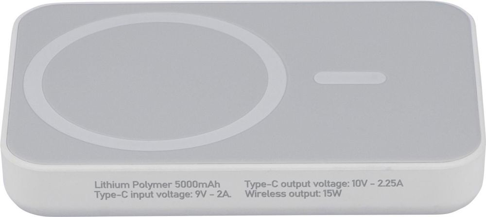 Gerecyclede ABS-draadloze oplader powerbank Miren