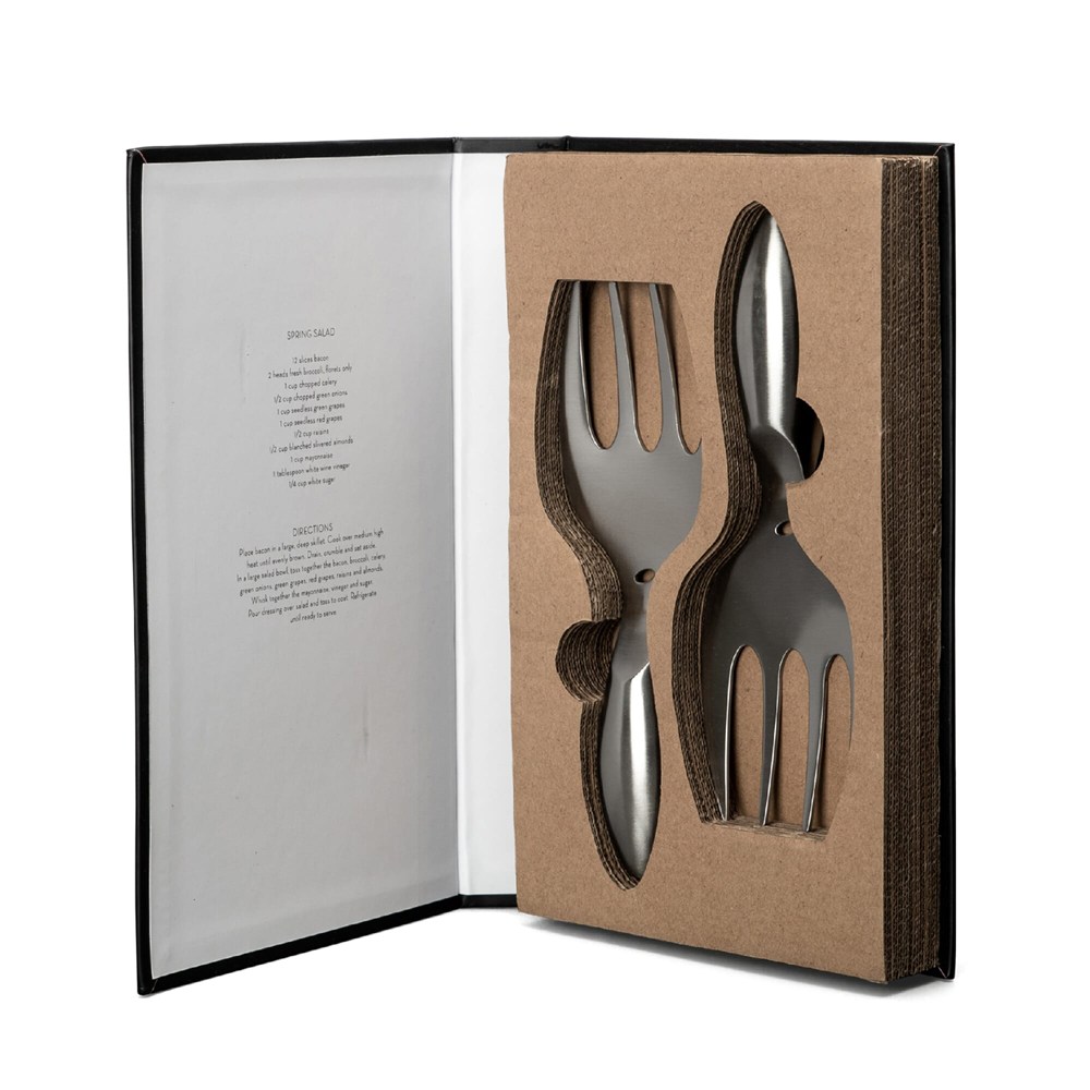 Byon Insalata salade serveer set - zilver