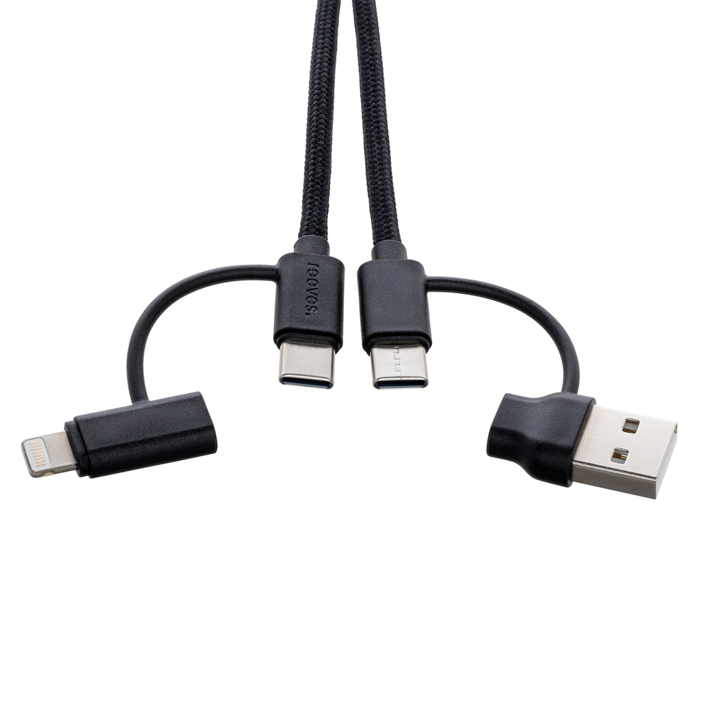4-in-1 oplaadkabel met licht REEVES-CONVERTICS LIGHT UP