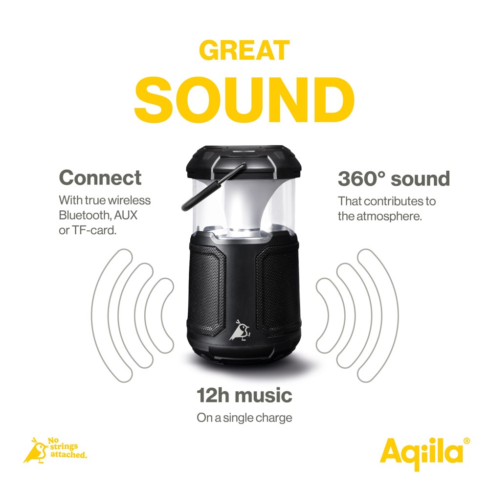 Aqiila Soundbird B10 Bluetooth Speaker met Lamp en Powerbank