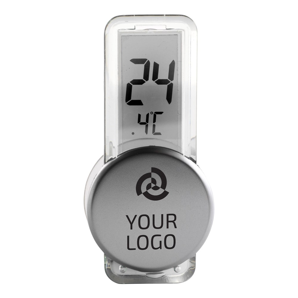 Thermometer Roxanne | Kunststof | Zuignap | Zilver
